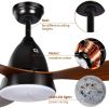ANKEE Ceiling Fans, 52'' Ceiling Fan with LED Frosted Light and Remote Control