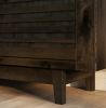 Bridgevine Home Avondale 62 Inch TV Stand Console for TVs up to 70 inches, No Assembly Required, Charcoal-Brown Finish