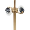 Dome-Shaped 2-Light Metal Table Lamp