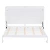 Queen Size Murphy Bed Wall Bed,White
