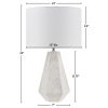 23" Resin Table Lamp with Faux Wood Texture