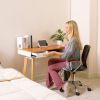 Wooden Writing Desk for Office,Solid Wood Computer Table for Home ,Simple Style,Study Table with Drawers,Wood+White Finish